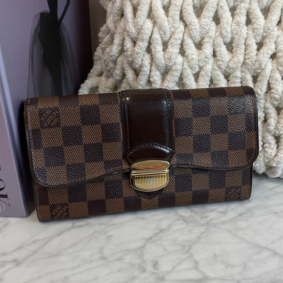 Louis Vuitton Damier Ebene Sistina Wallet - Picture 1 of 11